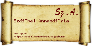 Szóbel Annamária névjegykártya